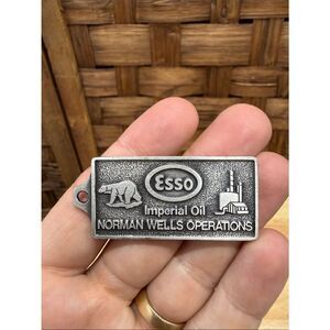 Imperial Oil Norman Wells Operations Metal Key Tag - Silver